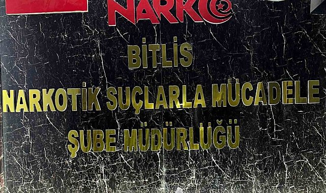 Bitlis'te uyuşturucu operasyonu