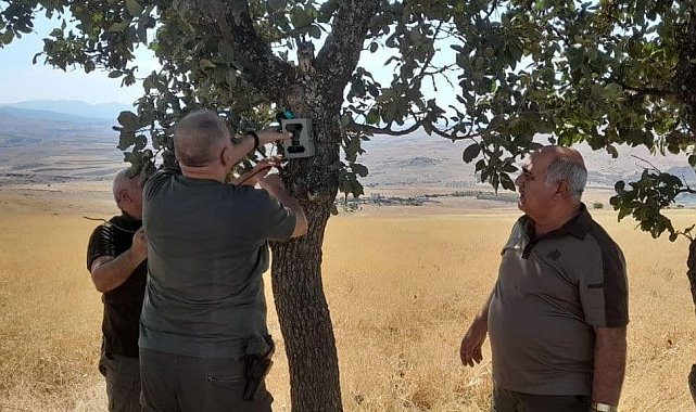 Elazığ'da fotokapanların bakımı yapıldı