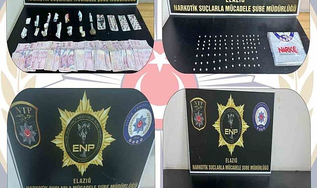 Elazığ'da uyuşturucu operasyonu: 5 tutuklama