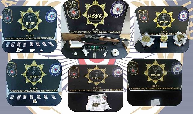 Elazığ'da uyuşturucuyla mücadele: 4 tutuklama