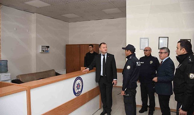 Emniyet Müdürü Baybaba, Tercan İlçe Emniyet Müdürlüğünü denetledi