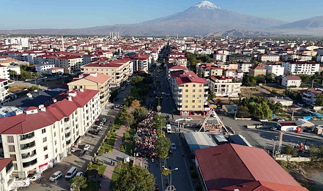 Iğdır'da Gazze'ye düstek yürüyüşü