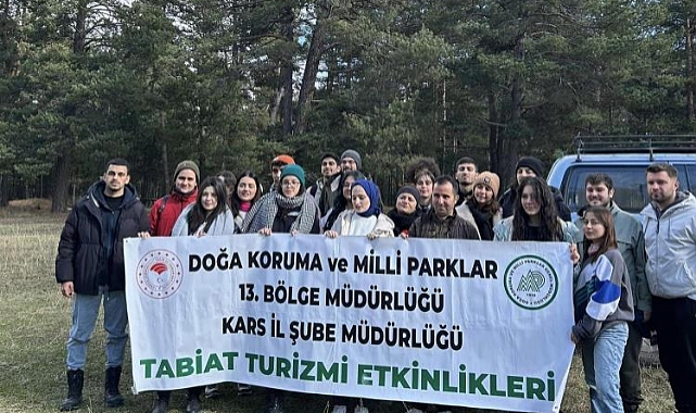 Kars'ta Doğa Yürüyüşü ve Yaban Hayatı Gözlemi etkinliği gerçekleştirildi