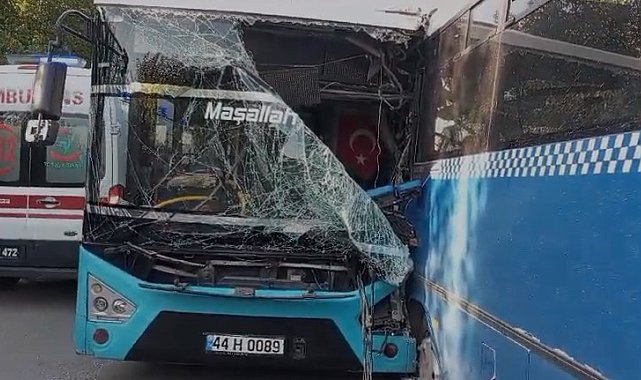 Malatya'da öğrenci servisi ile belediye otobüsü çarpıştı: Çok sayıda yaralı var