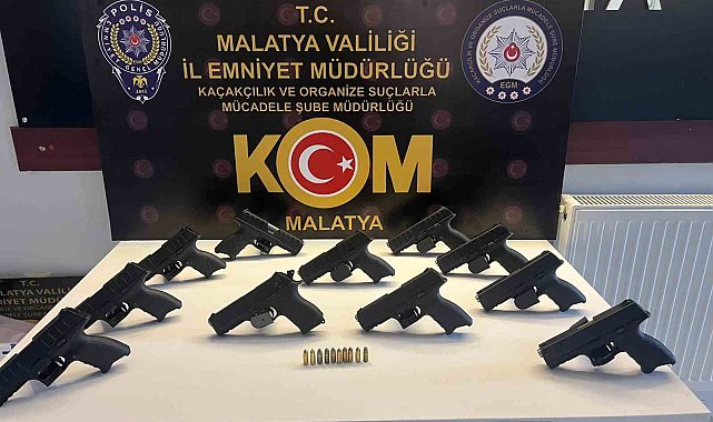 Malatya'da yasa dışı silah ticareti operasyonu: 3 tutuklama