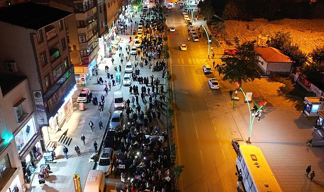 Muş'ta Filistin'e destek gösterisi
