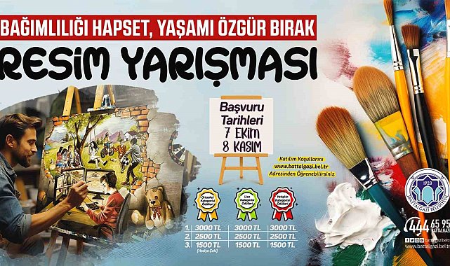 "Bağımlılığı hapset, yaşamı özgür bırak" resim yarışması başvuruları başladı