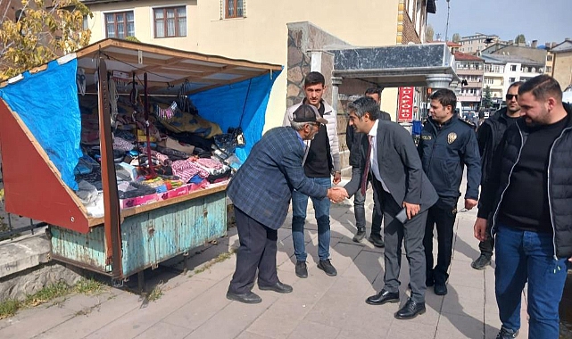 Sarıkamış Kaymakamı Aslantatar'dan esnaf ziyareti