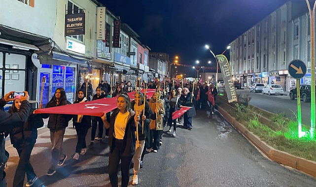 Selim'de coşkulu Cumhuriyet Yürüyüşü
