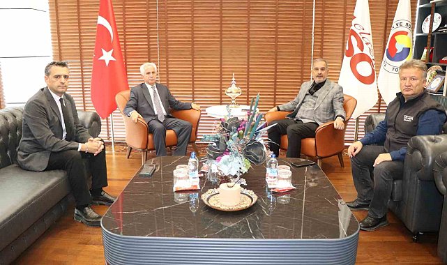 Su Ürünleri Genel Müdür Yardımcısı Yılmaz, ETSO Başkanı Alan ile bir araya geldi