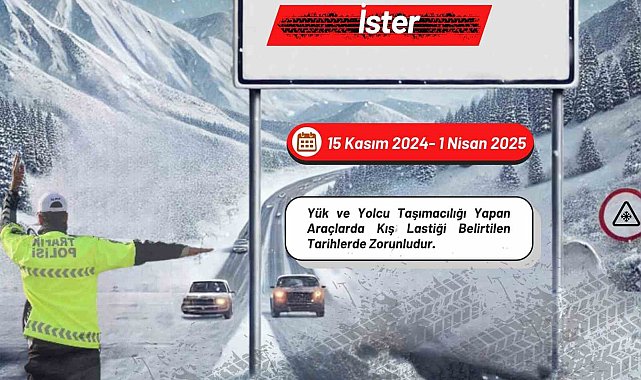 Sürücülere kış lastiği hatırlatması