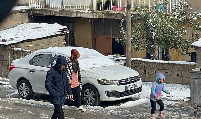 Tatvan'da mevsimin ilk karı yağdı