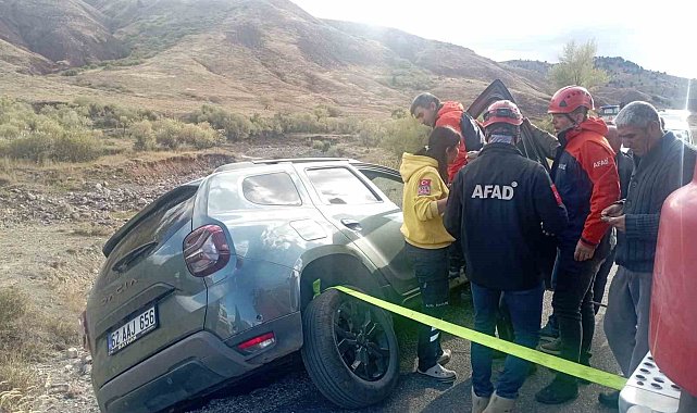 Tunceli'de araç yoldan çıktı: 3 yaralı