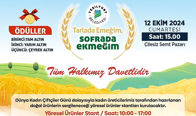 Yeşilyurt'ta ekşili ekmek yarışması düzenlenecek