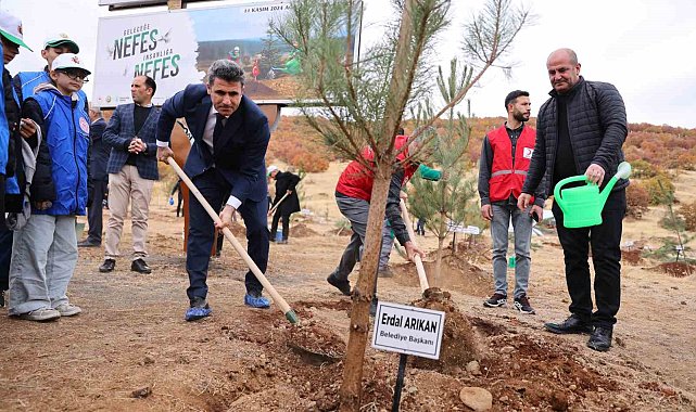 Bingöl'de binlerce fidan, toprak ile buluştu