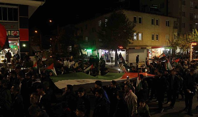 Bingöl'de Gazze'ye destek yürüyüşü düzenlendi