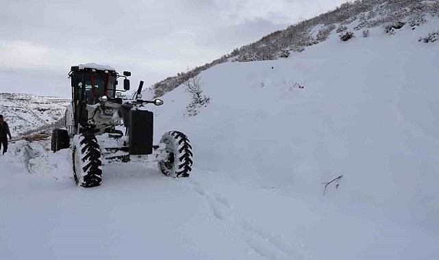 Bingöl'de kar nedeni ile 88 köy yolu ulaşıma kapandı