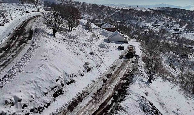 Bingöl'de kar nedeni ile kapanan 54 köy yolunun açılması için çalışmalar sürüyor