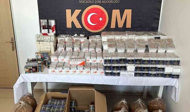 Bingöl'de on binlerce makaron ele geçirildi