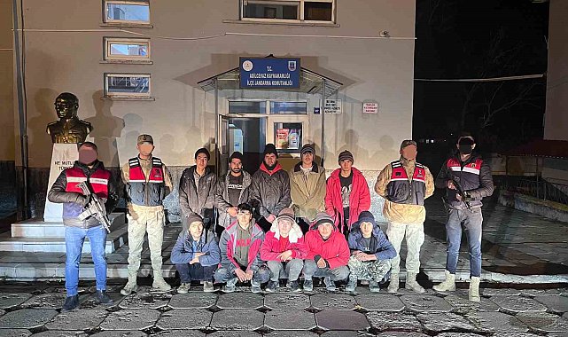Bitlis'te termal kamerayla tespit edilen 10 göçmen yakalandı
