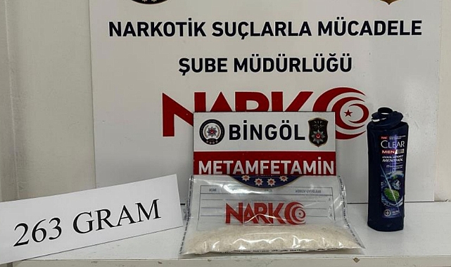 Uyuşturucuyu şampuan kutusuna saklamışlar