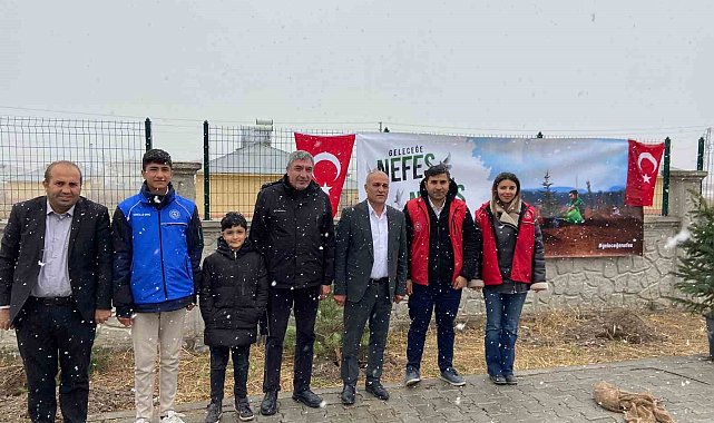 Diyadin'de fidanlar toprakla buluştu