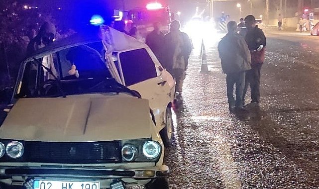 Doğanşehir'de tır ile otomobil çarpıştı: 1 yaralı