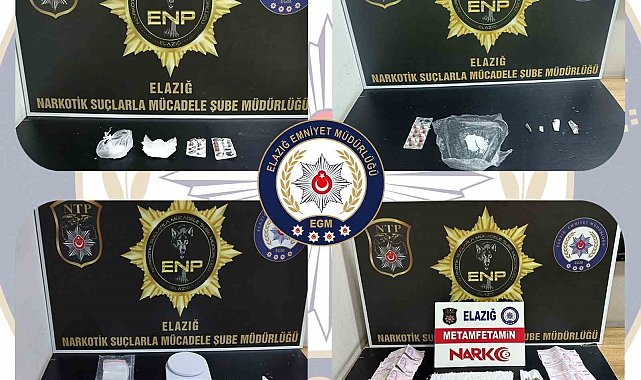 Elazığ'da uyuşturucu madde satıcılarına operasyon: 3 tutuklama