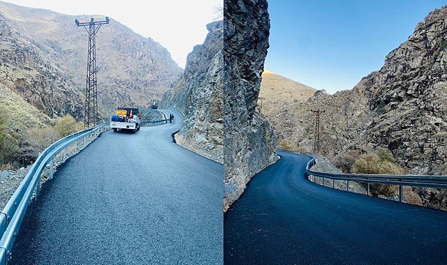Hakkari'deki tehlikeli yollara çelik bariyerli önlem