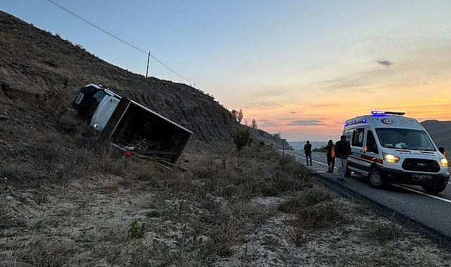 Iğdır'da kamyonet devrildi: 2 yaralı