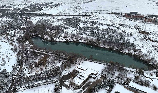 Malatya'da kar yağışı sonrası kış manzaraları