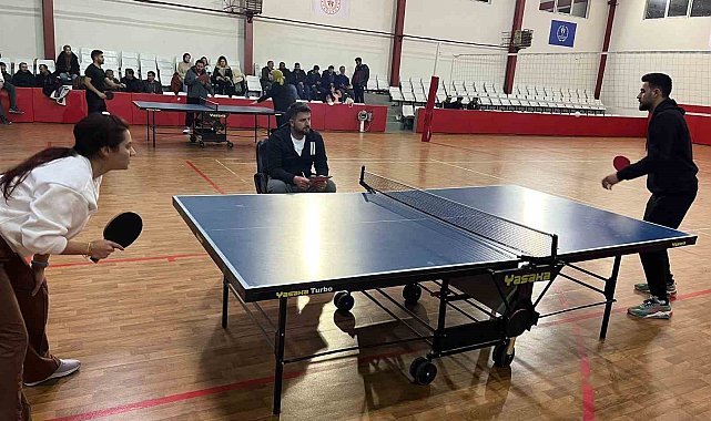 Masa tenisinin kalbi Tekman'da atıyor
