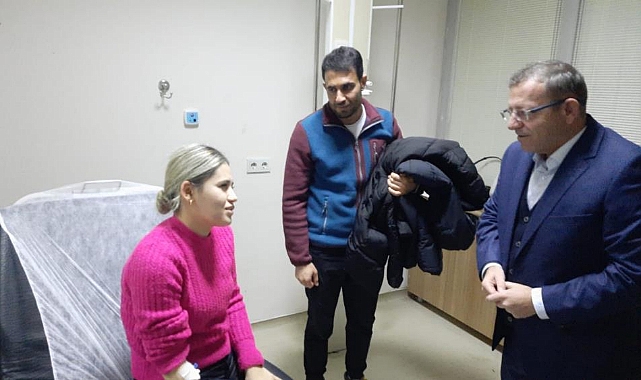 Vali Polat, yaralanan öğretmenleri hastanede ziyaret etti