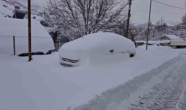 Tunceli'de kar esareti: 189 köy yolu ulaşıma kapandı