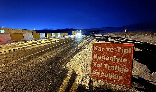 Türkgözü-Posof-Damal kara yolu tır geçişine kapatıldı