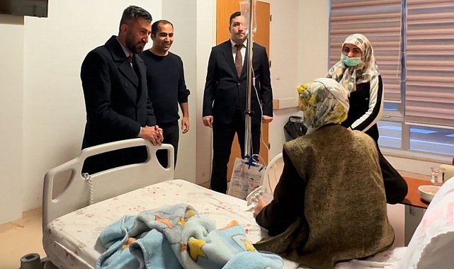 AK Parti Ağrı İl Başkanı İlhami Yıldız'dan hastane ziyareti