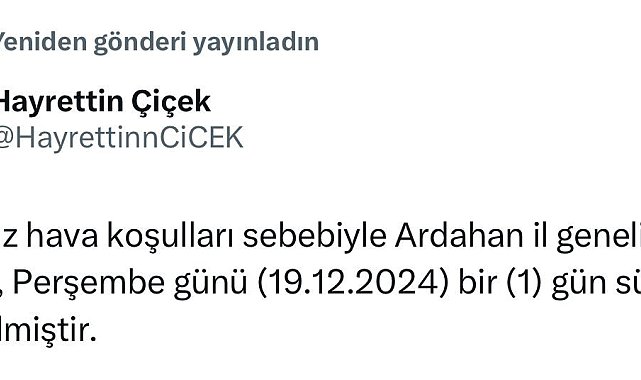 Ardahan'da eğitime kar engeli