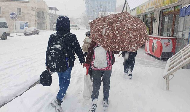 Başkale'de kar aniden bastırdı, sürücüler zor anlar yaşadı