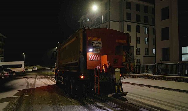 Battalgazi'de kar nöbeti