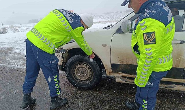 Bingöl jandarmadan trafik denetimi