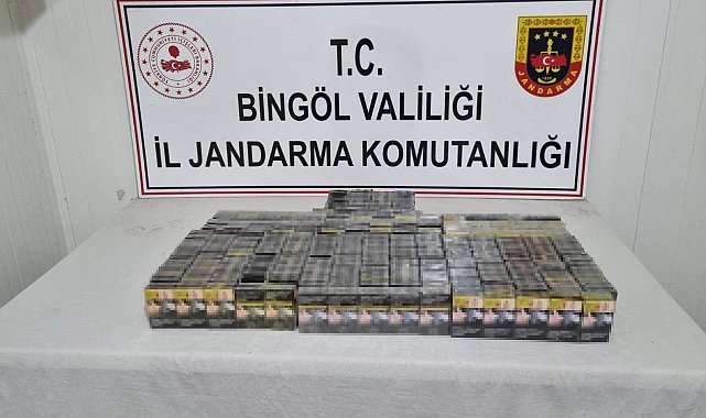 Bingöl'de 500 paket kaçak sigara ele geçirildi, araması bulunan 1 kişi yakalandı