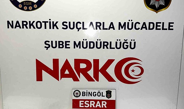 Bingöl'de uyuşturucu operasyonu