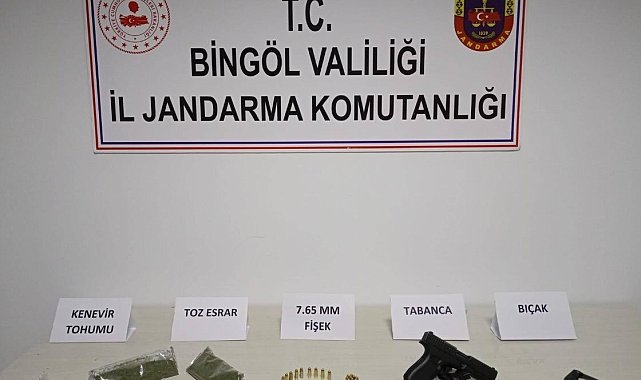 Bingöl'de uyuşturucu ve ruhsatsız silah operasyonları