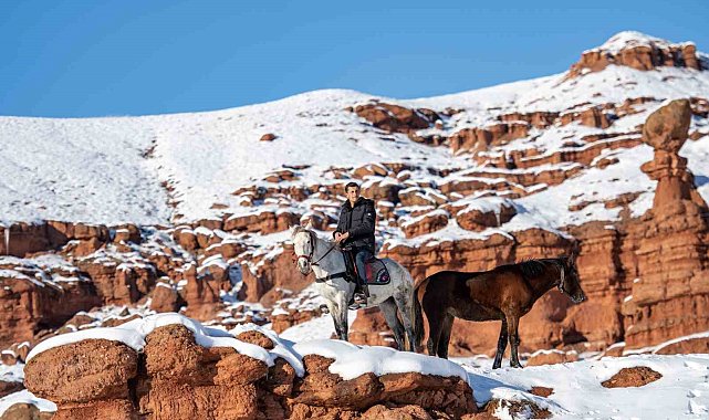 Burası Colorado değil Erzurum: İşte kırmızının beyaz ile buluştuğu yer