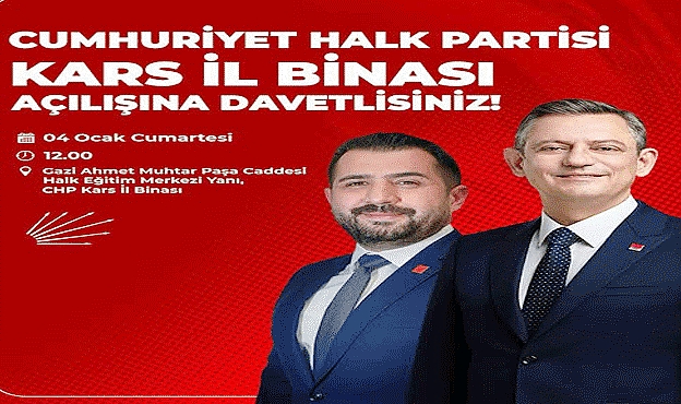 CHP Lideri Özgür Özel Kars'a geliyor