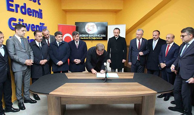 Değer Erzincan Projesi Merkez Ofisi'nin açılışı ve protokol imza töreni yapıldı