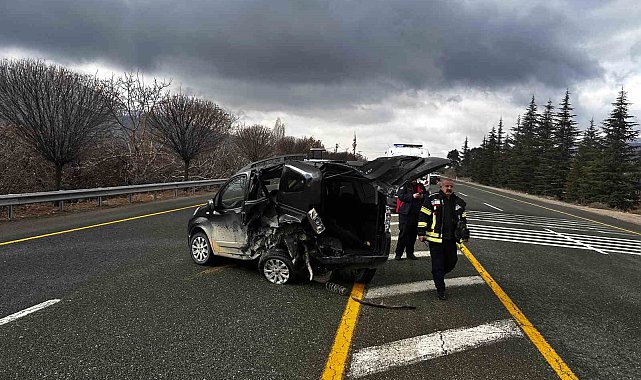Elazığ'da trafik kazası: 2 yaralı