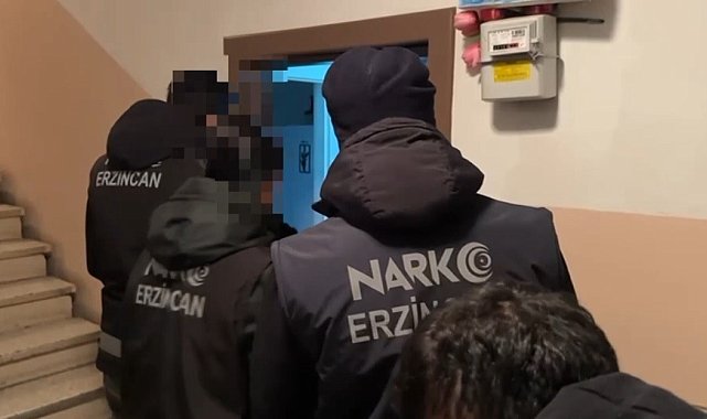 Erzincan merkezli uyuşturucu operasyonu: 9 gözaltı