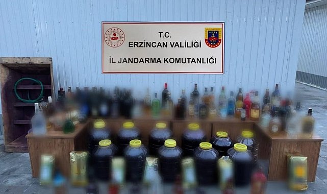 Erzincan'da sahte alkol operasyonu: 5 gözaltı