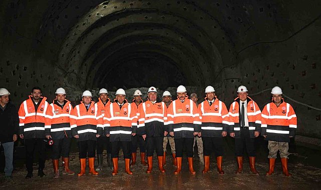 Erzurum ve Bingöl Valileri Çirişli Tüneli'ni inceledi